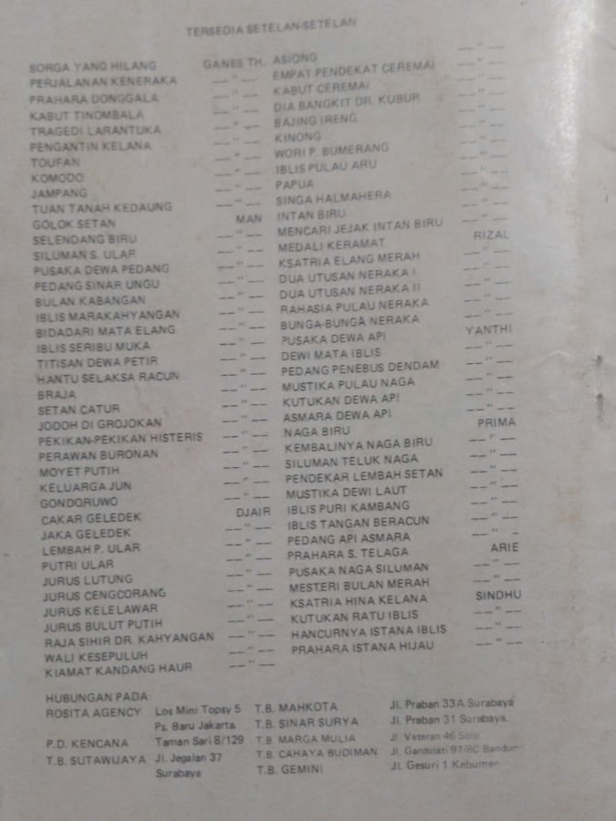 BEGAL-BEGAL DEWA API