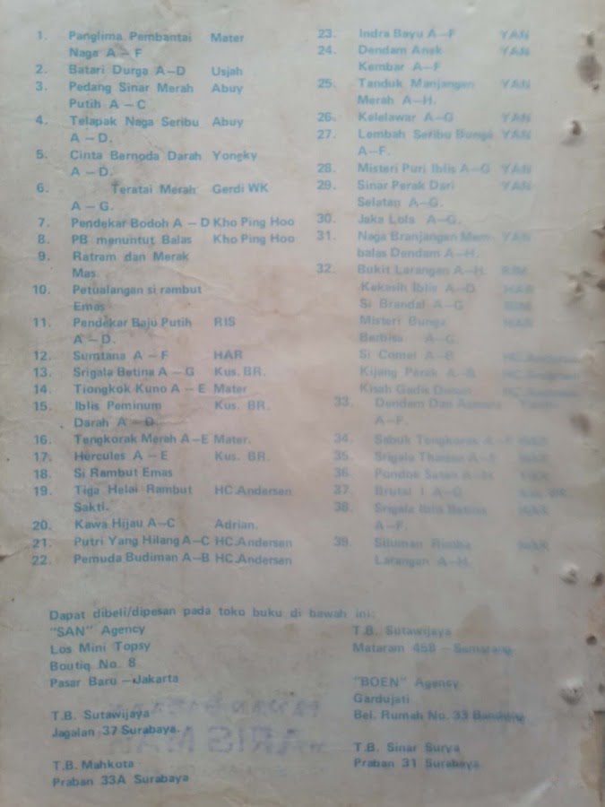 KEMBALINYA SEPASANG PENDEKAR