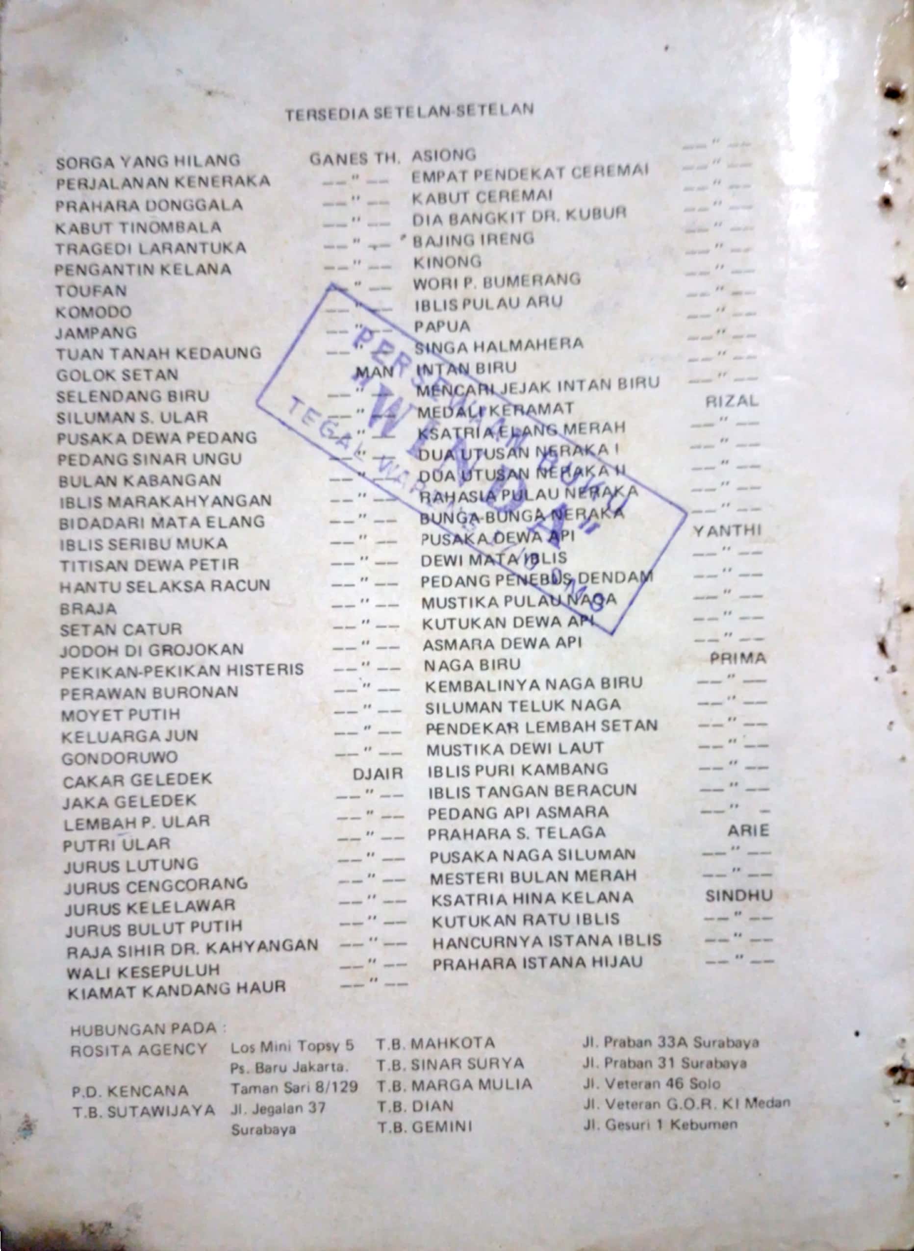 JURUS BELUT PUTIH